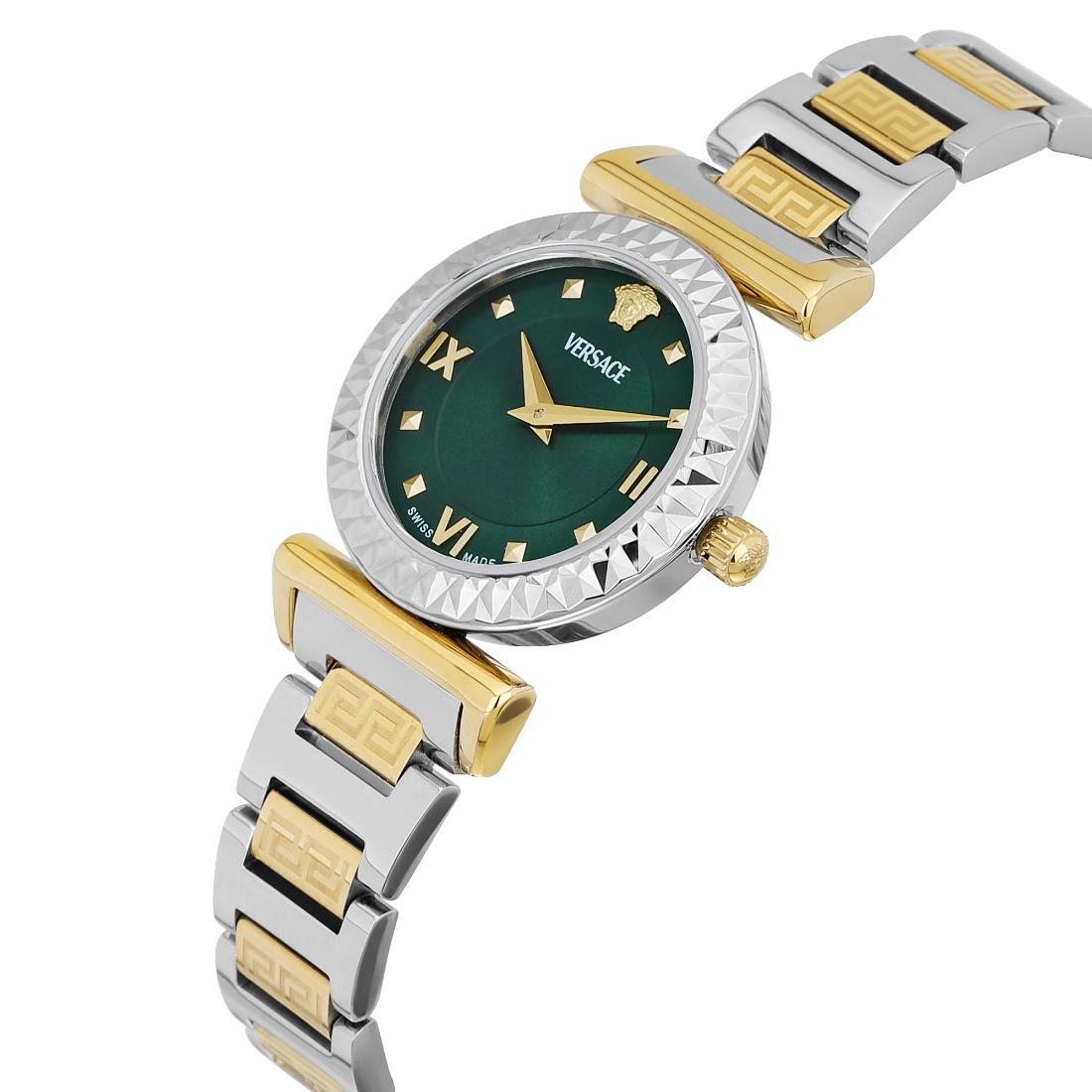 Versace Vegfa Mini Vanity 27 mm Green Dial Women Analog Watch- VEGFA0625