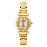 Versace Mini Vanity Rest.27 mm Gold Dial Women Analog Watch VEGFA0725