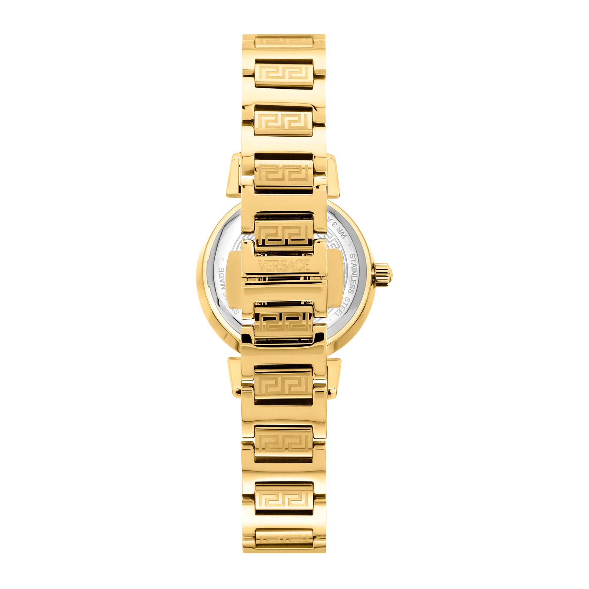 Versace Mini Vanity Rest.27 mm Gold Dial Women Analog Watch VEGFA0725