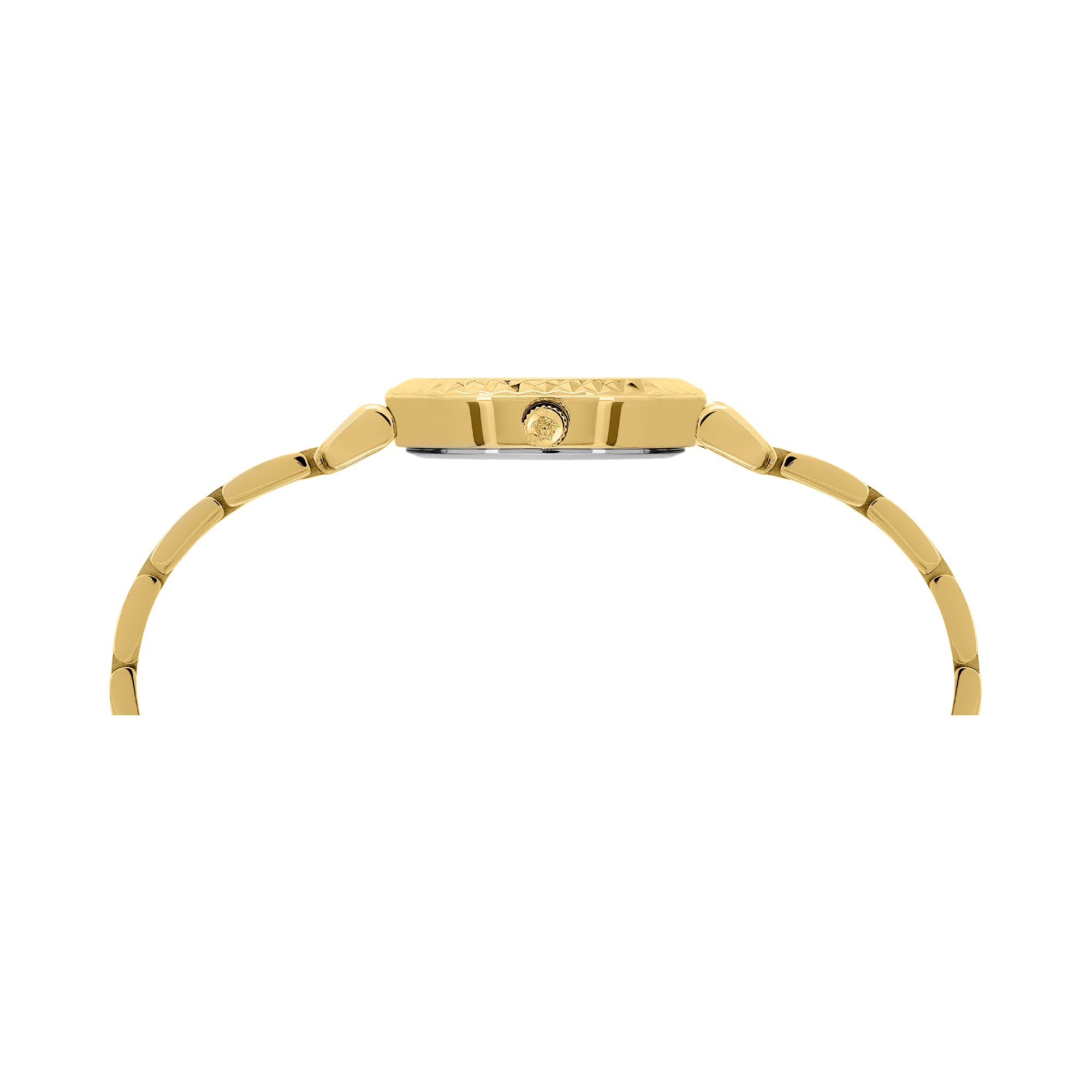 Versace Mini Vanity Rest.27 mm Gold Dial Women Analog Watch VEGFA0725