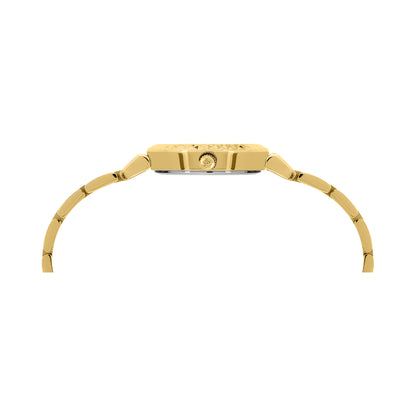 Versace Mini Vanity Rest.27 mm Gold Dial Women Analog Watch- VEGFA0725