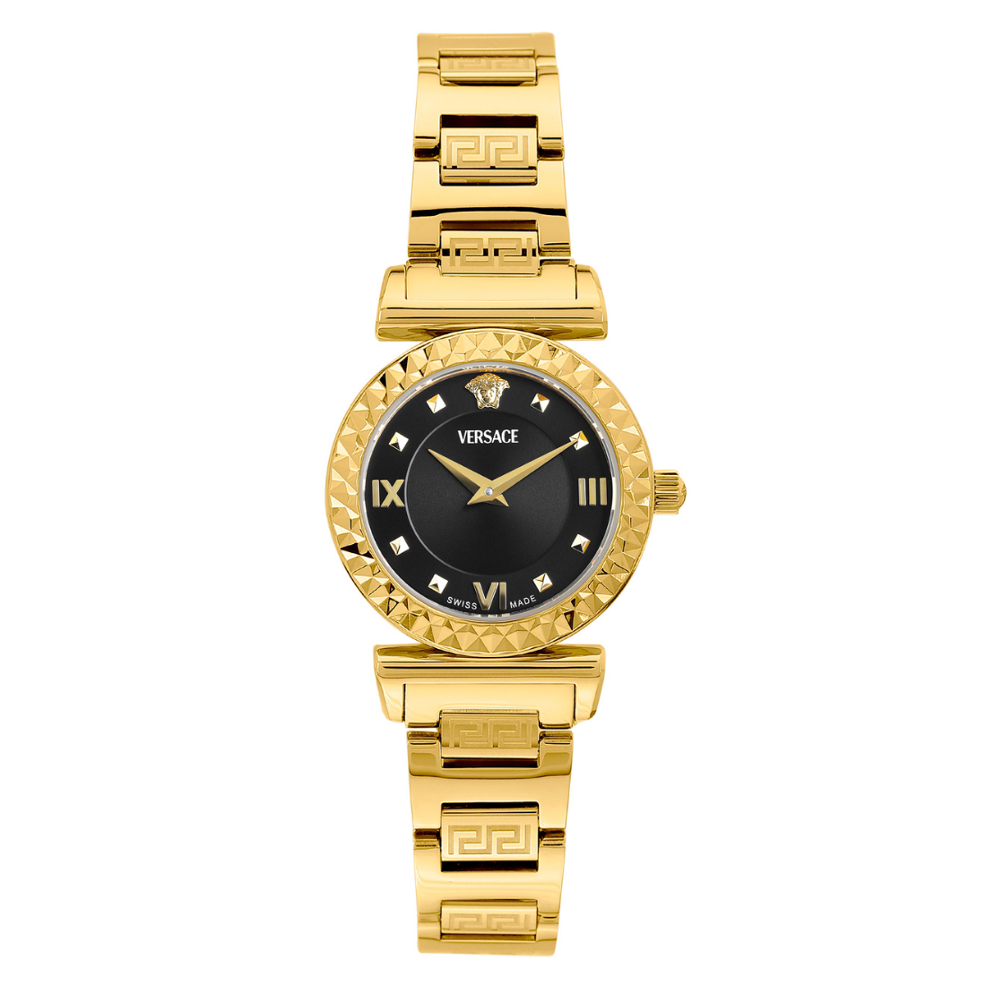Versace Mini Vanity Rest. 27 mm Black Dial Women Analog Watch VEGFA0825