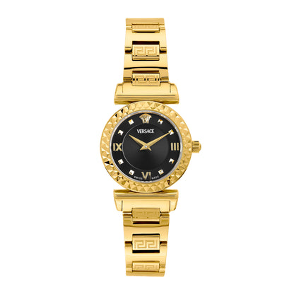 Versace Mini Vanity Rest. 27 mm Black Dial Women Analog Watch- VEGFA0825