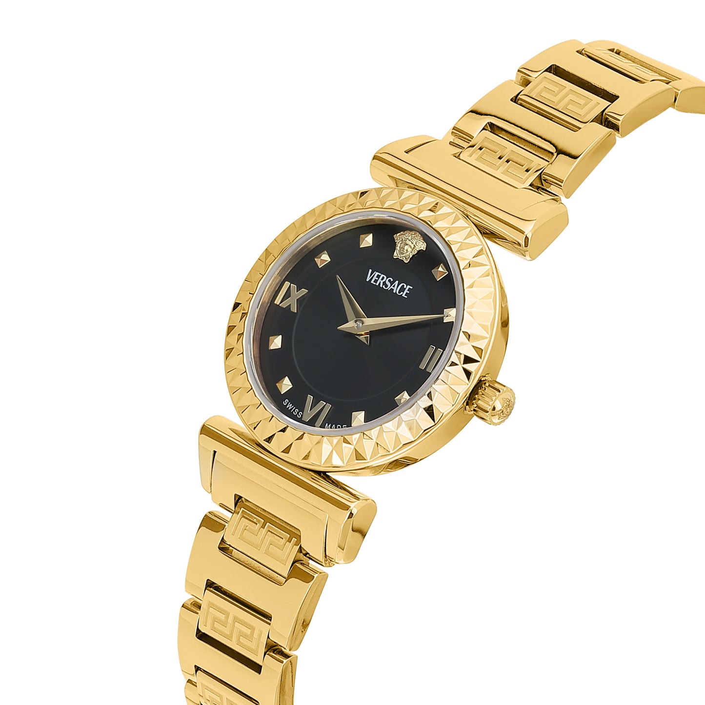 Versace Mini Vanity Rest. 27 mm Black Dial Women Analog Watch- VEGFA0825