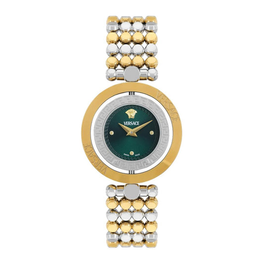 Versace Vehfa Eon Restyling 33.6 mm Green Dial Women Analog Watch- VEHFA0525