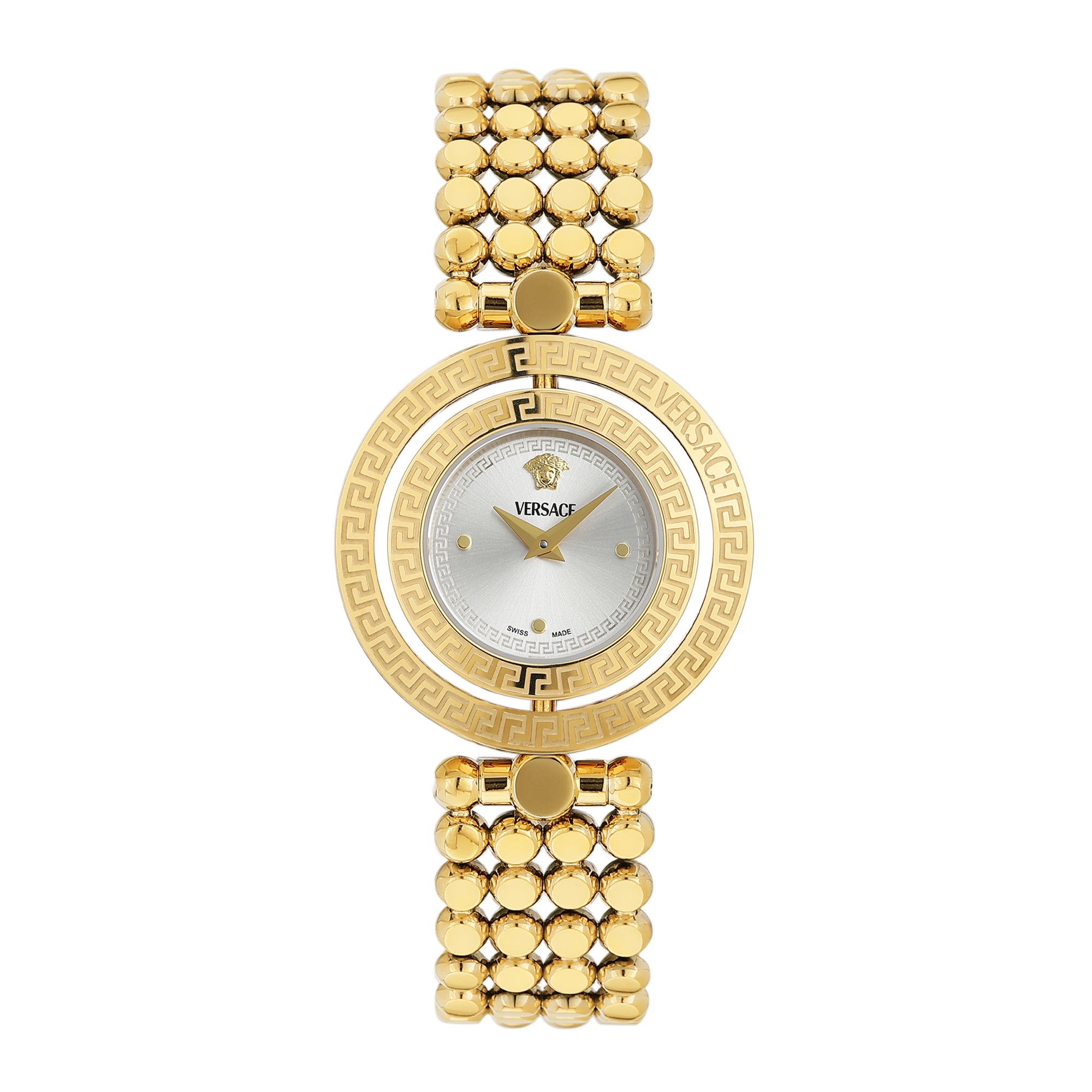 Versace Eon Restyling 33.6 mm Silver Dial Women Analog Watch VEHFA0625