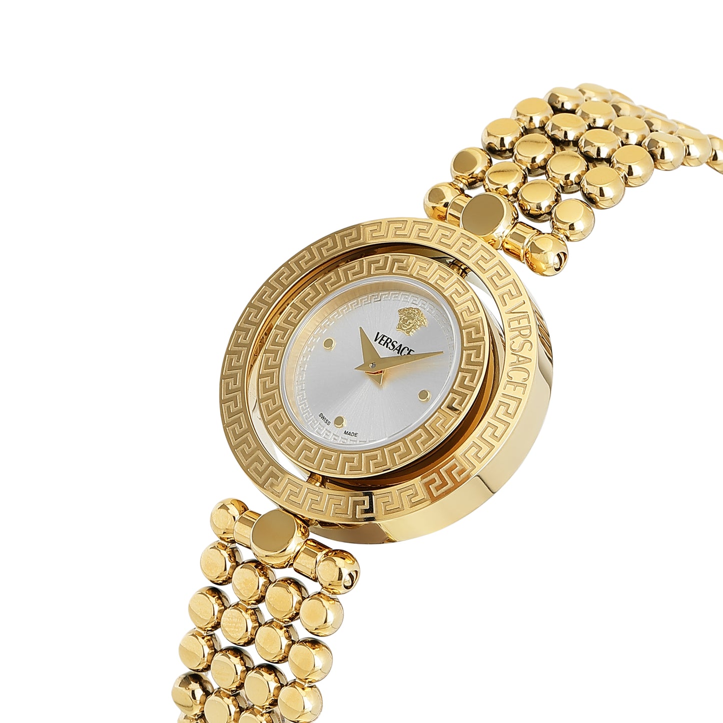 Versace Eon Restyling 33.6 mm Silver Dial Women Analog Watch- VEHFA0625