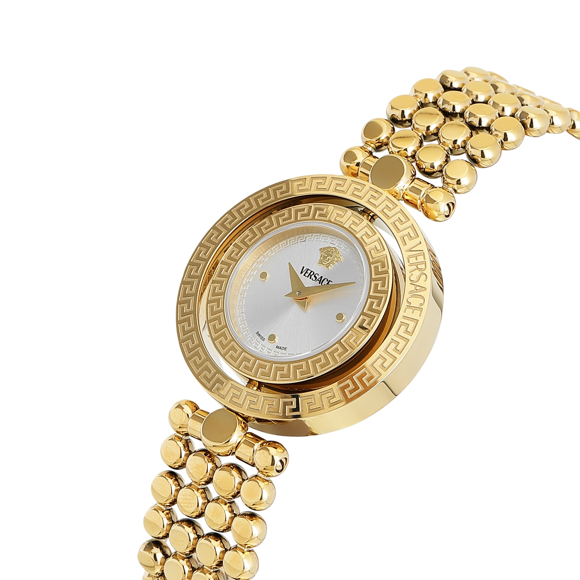 Versace Eon Restyling 33.6 mm Silver Dial Women Analog Watch VEHFA0625