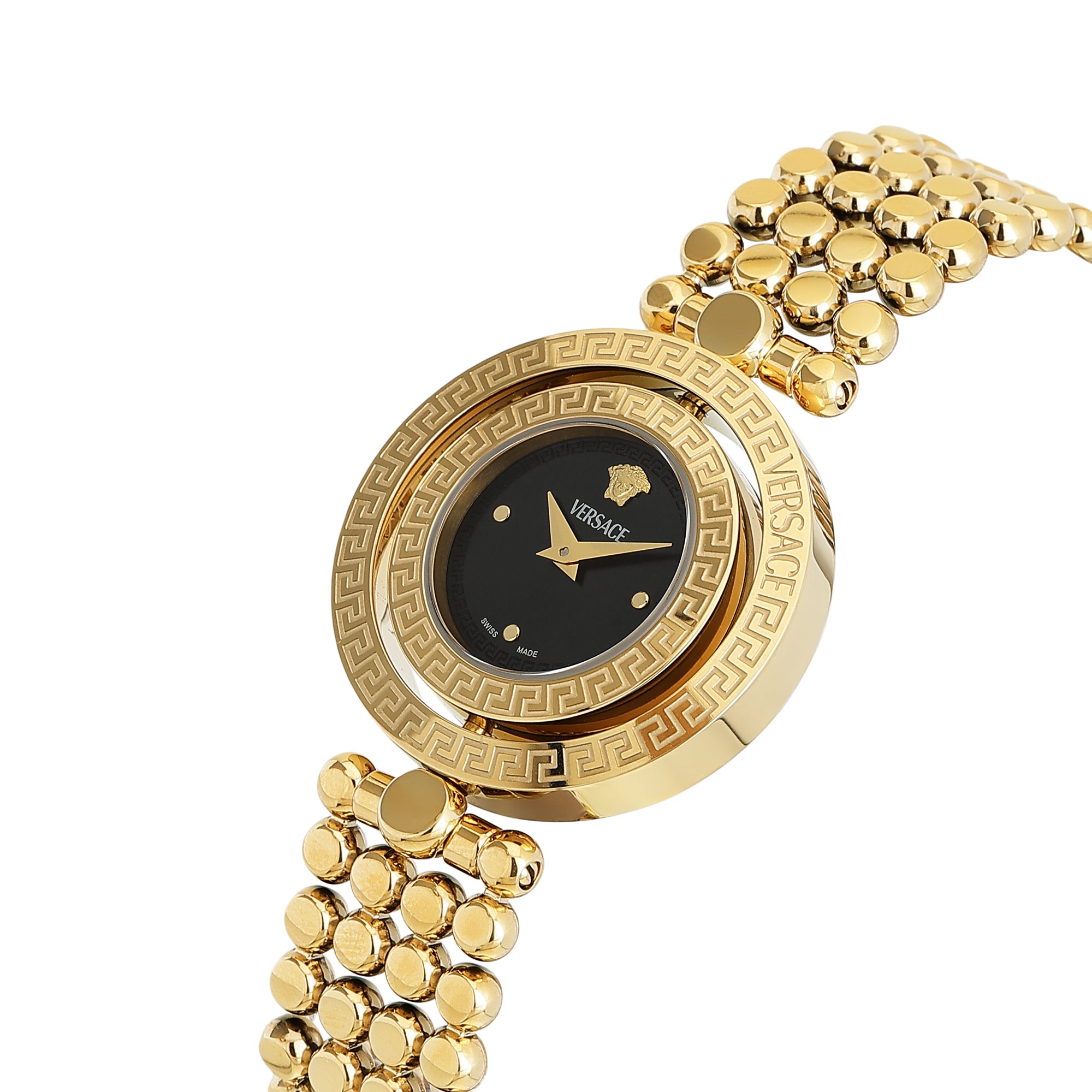 Versace Eon Restyling 33.6 mm Black Dial Women Analog Watch- VEHFA0725