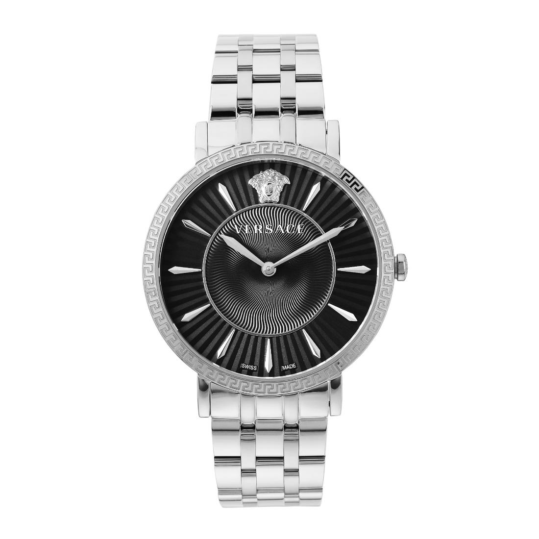 Versace V-Eternal 38 mm Black Dial Women Analog Watch- VEJL00924