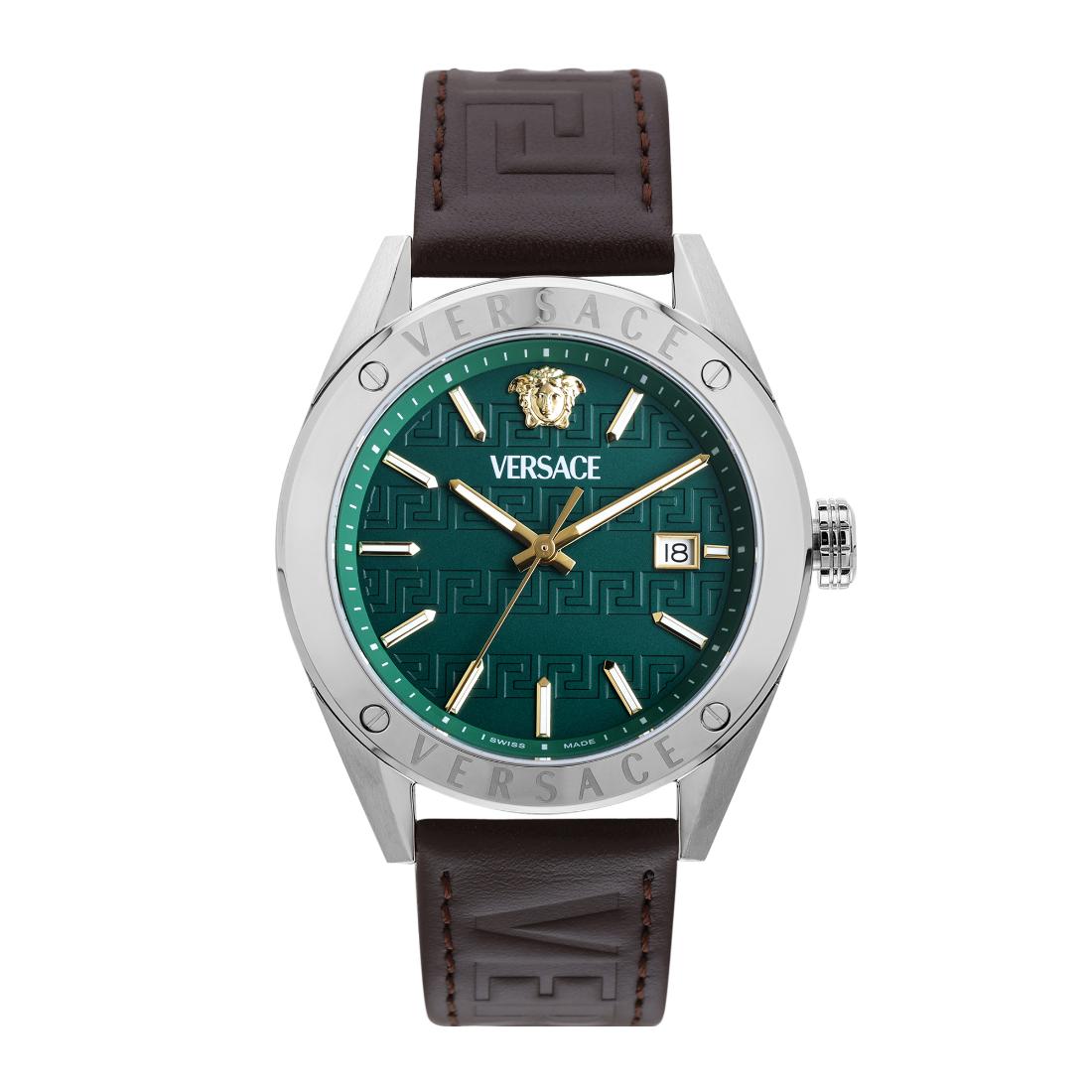 Versace Vekha Athletics 3 Hands 41 mm Green Dial Men Analog Watch- VEKHA0125
