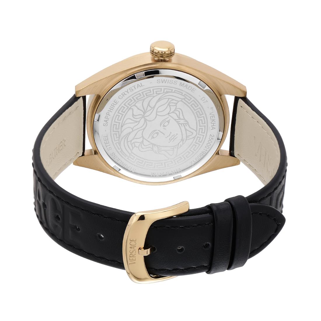 Versace Vekha Athletics 3 Hands 41 mm Black Dial Men Analog Watch VEKHA0225