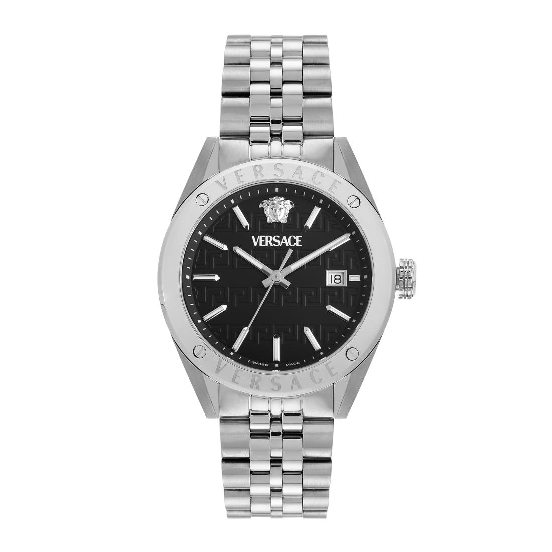 Versace Vekha Athletics 3 Hands 41 mm Black Dial Men Analog Watch- VEKHA0425