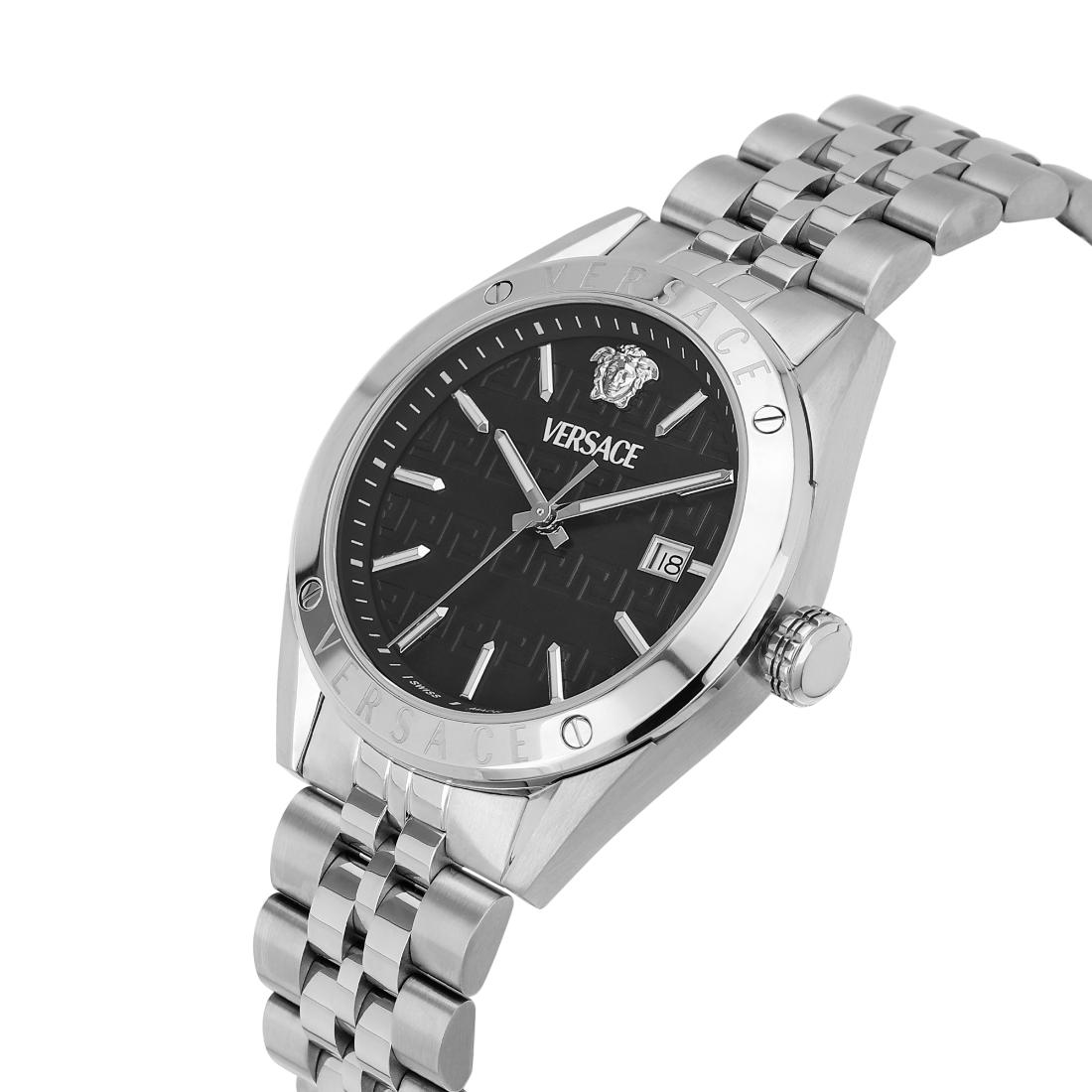 Versace Vekha Athletics 3 Hands 41 mm Black Dial Men Analog Watch- VEKHA0425