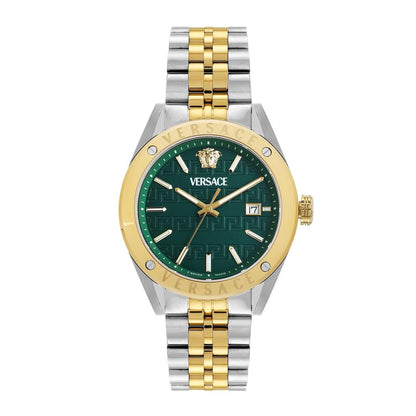 Versace Vekha Athletics 3 Hands 41 mm Green Dial Men Analog Watch- VEKHA0525