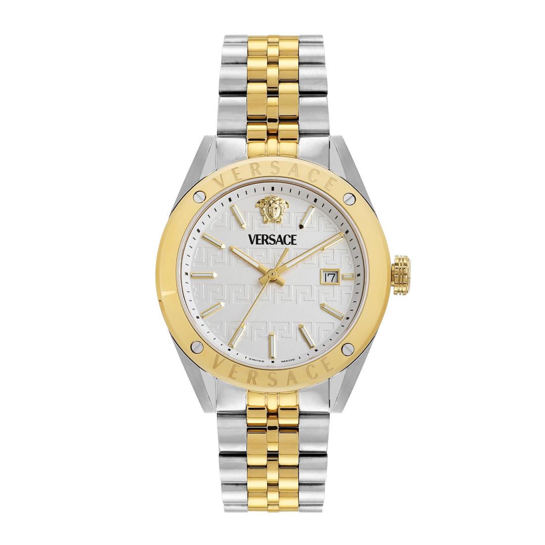 Versace Vekha Athletics 3 Hands 41 mm White Dial Men Analog Watch- VEKHA0625