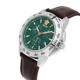 Versace V Sport 44 mm Green Dial Men Chrono Watch VEKIA0225