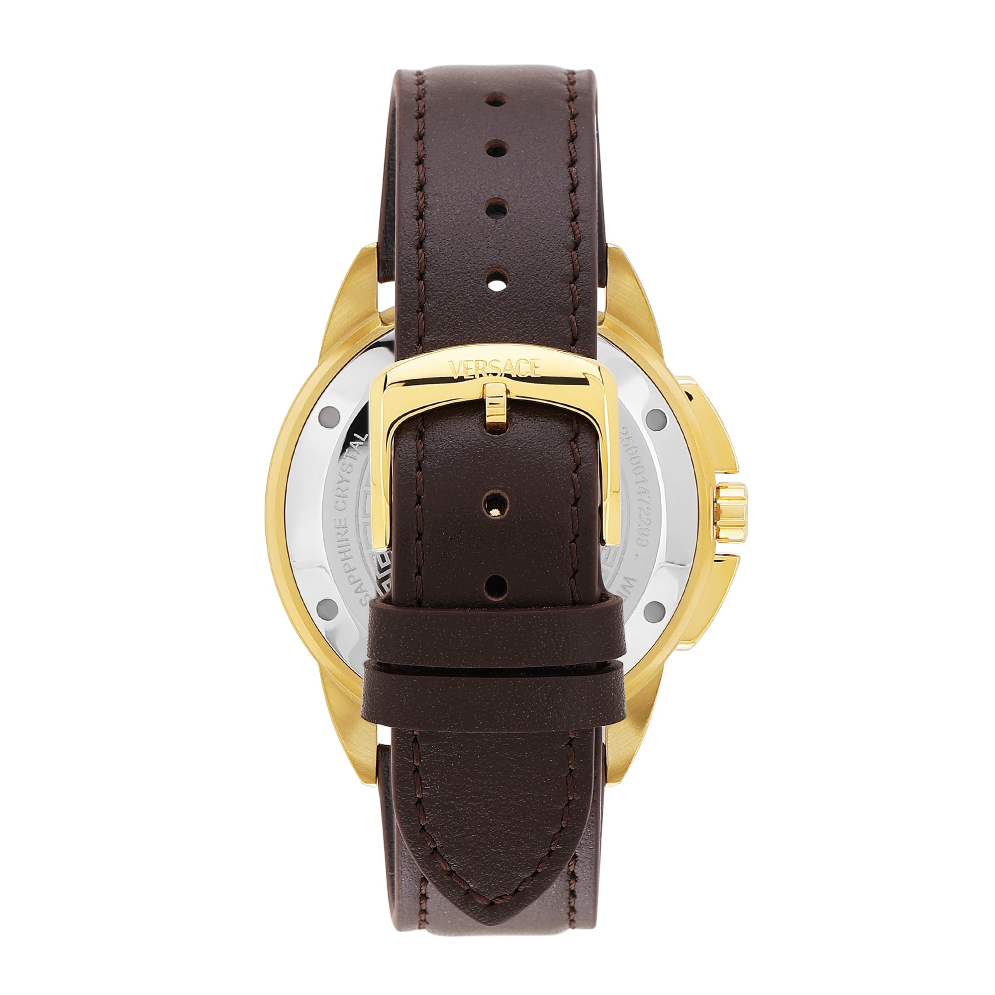 Versace V Sport 44 mm Silver White Dial Men Chrono Watch VEKIA0325