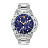 Versace V-Sport 44 mm Blue Dial Men Chrono Watch- VEKIA0425