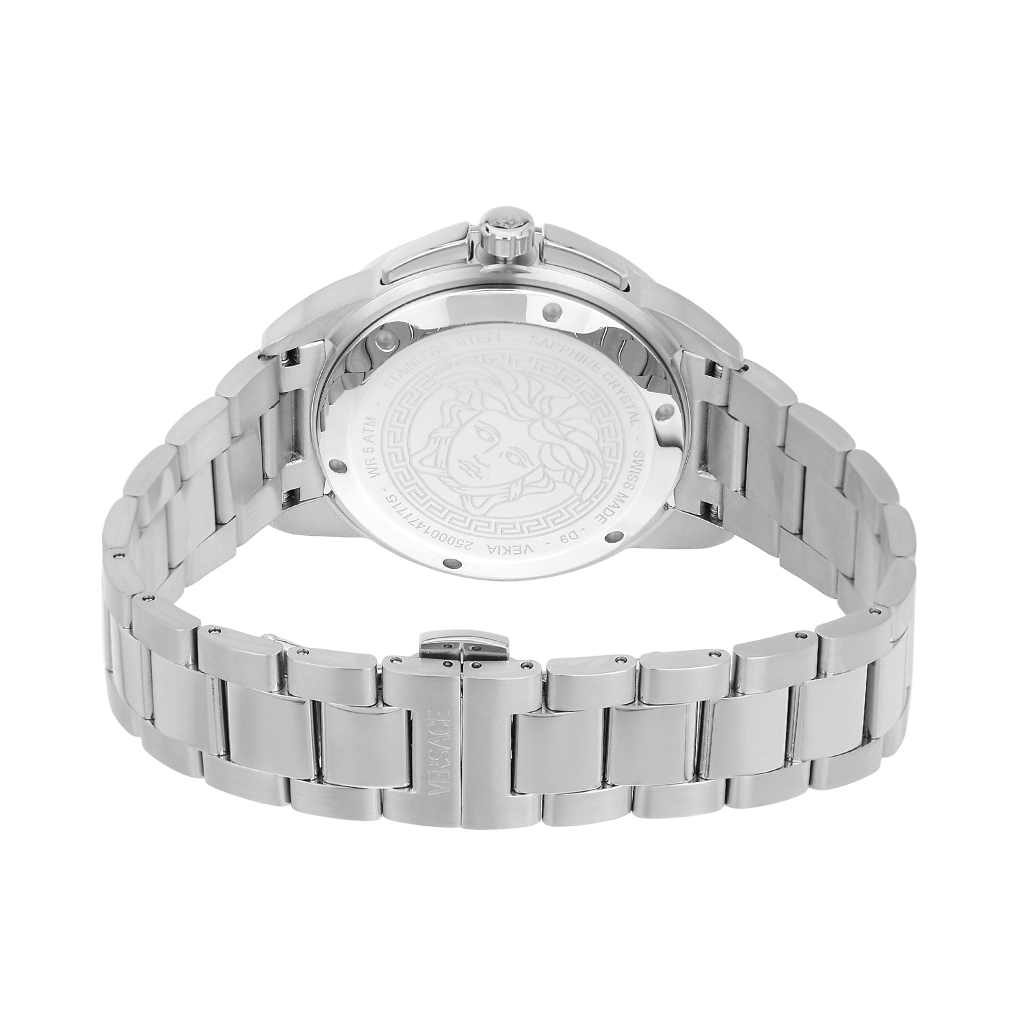 Versace V-Sport 44 mm Blue Dial Men Chrono Watch- VEKIA0425