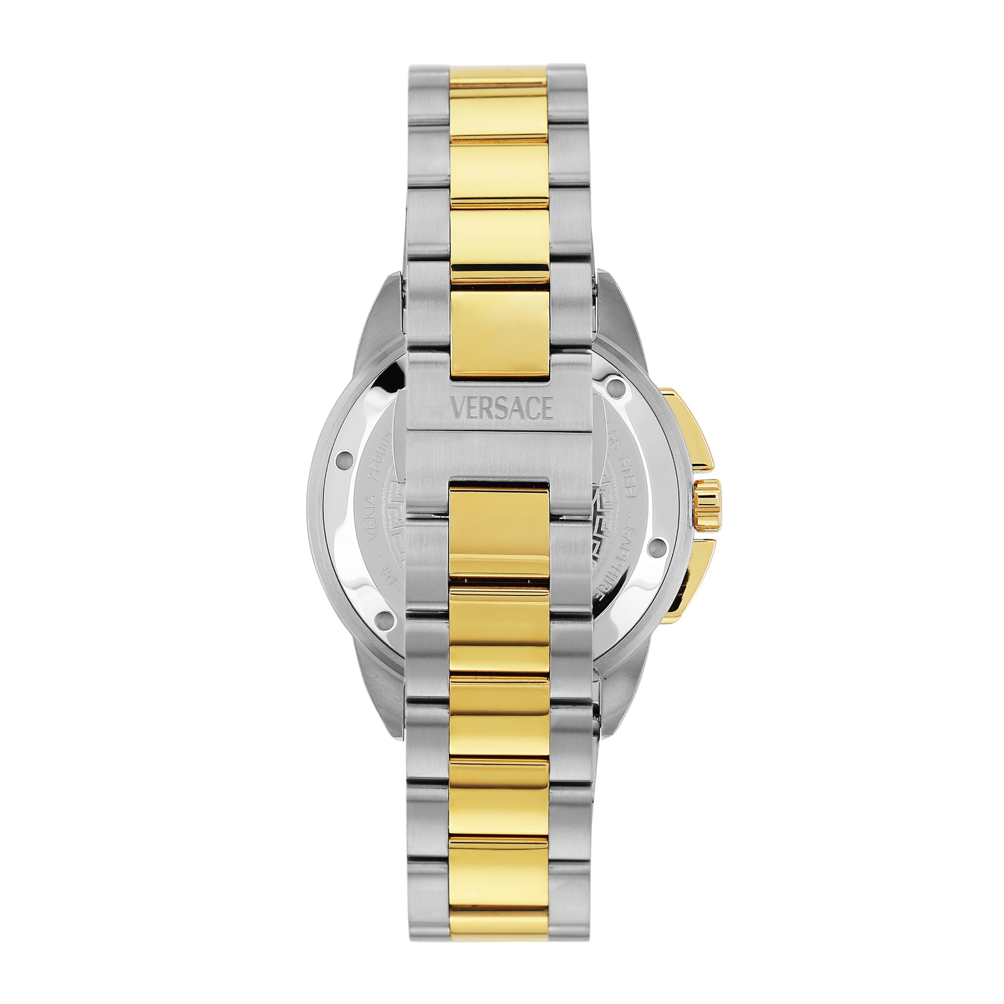 Versace V Sport 44 mm Silver White Dial Men Chrono Watch VEKIA0525