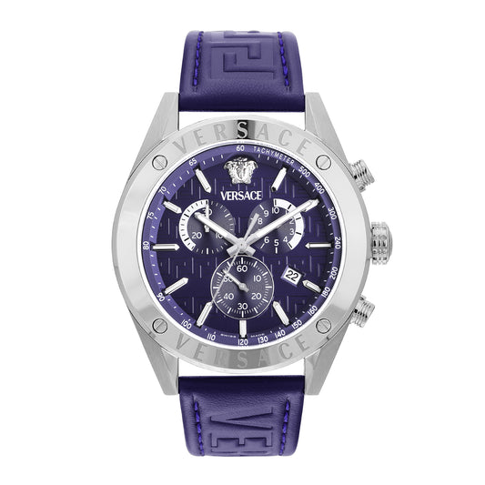 Versace Athletics 44 mm Blue Dial Men Chrono Watch- VEKJA0125