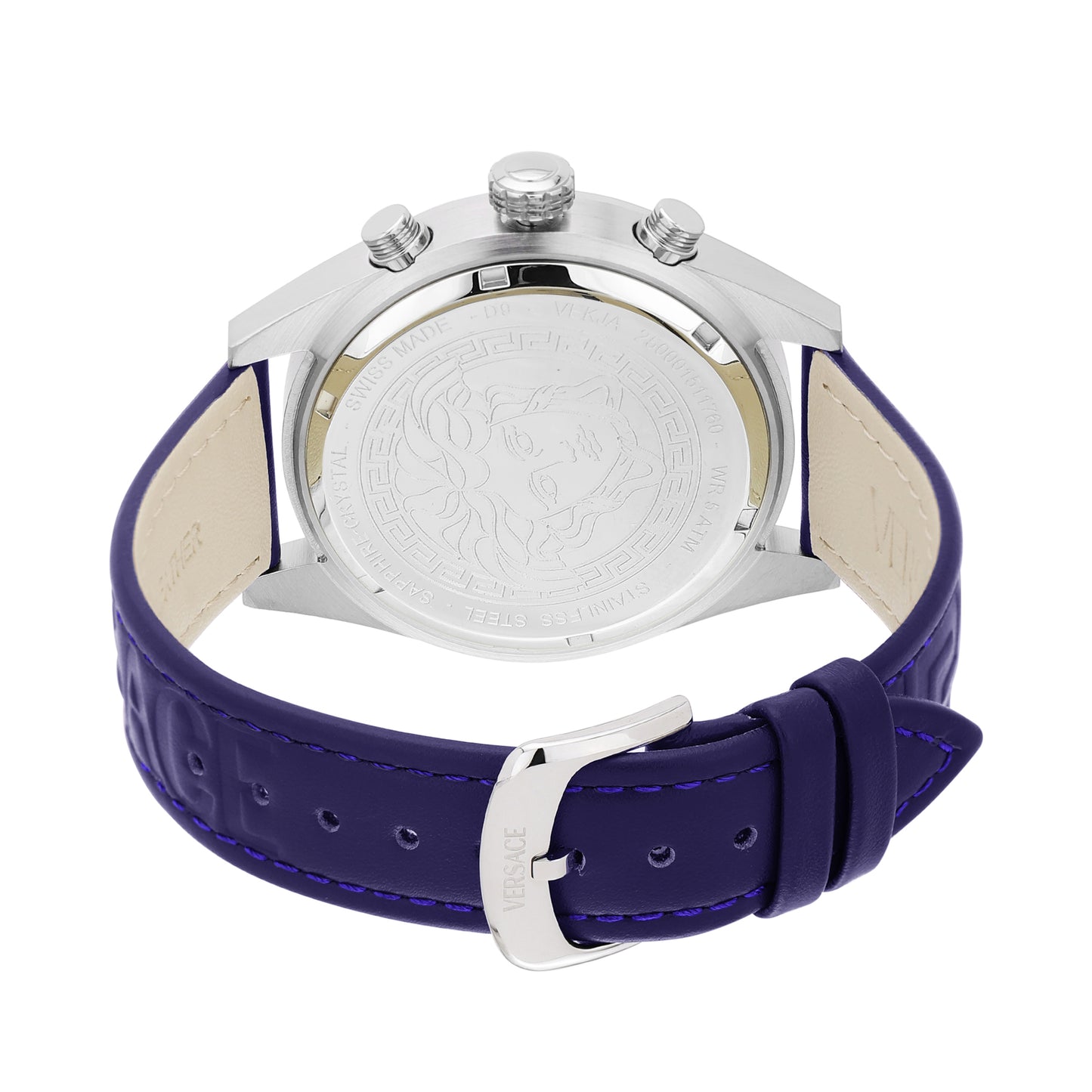 Versace Athletics 44 mm Blue Dial Men Chrono Watch- VEKJA0125