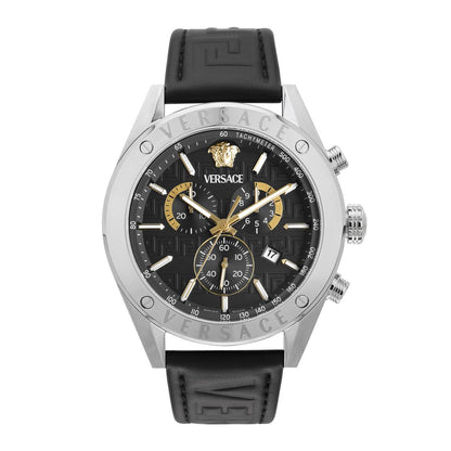 Versace Athletics VEKJA 44 mm Black Dial Men Chrono Watch- VEKJA0225