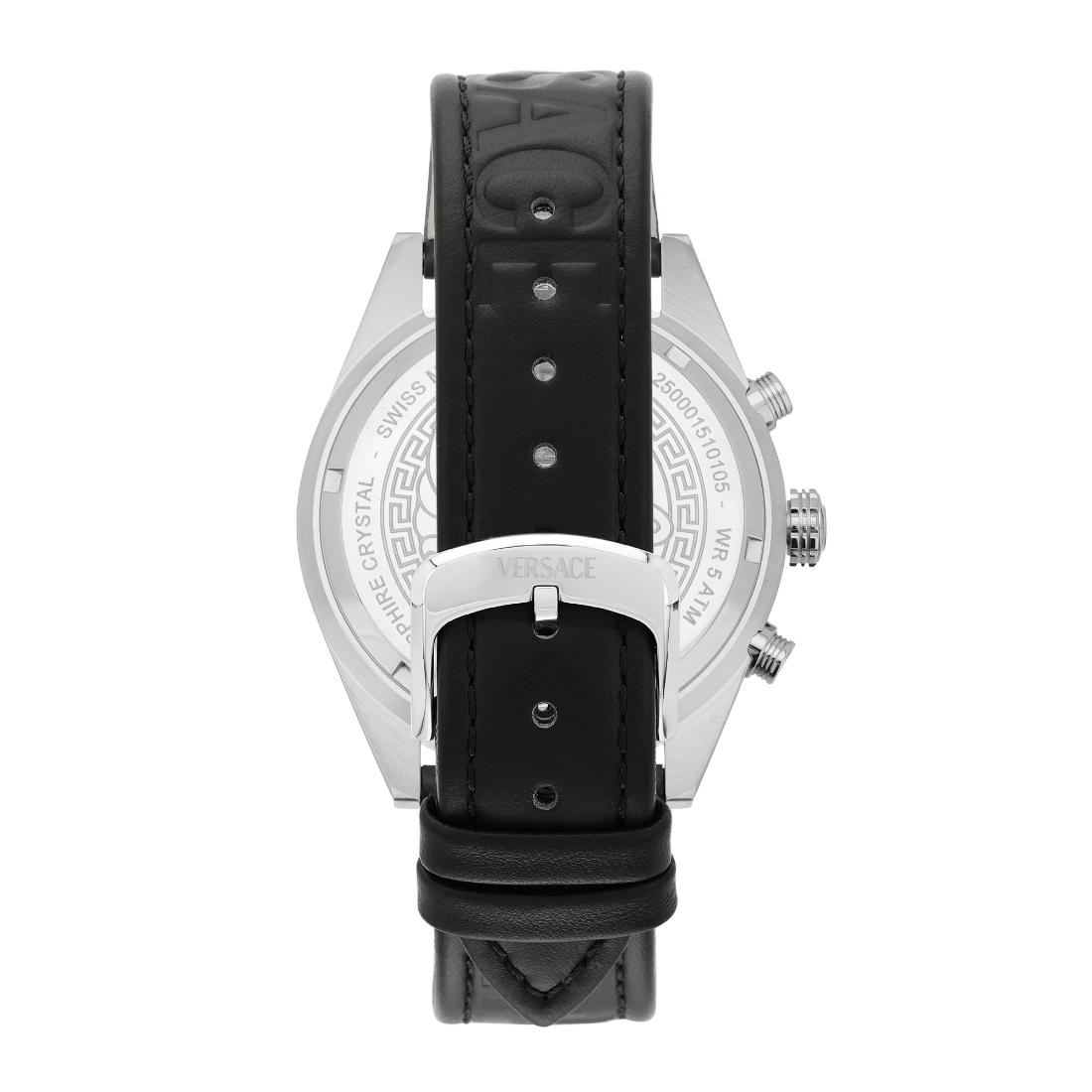 Versace Athletics VEKJA 44 mm Black Dial Men Chrono Watch- VEKJA0225