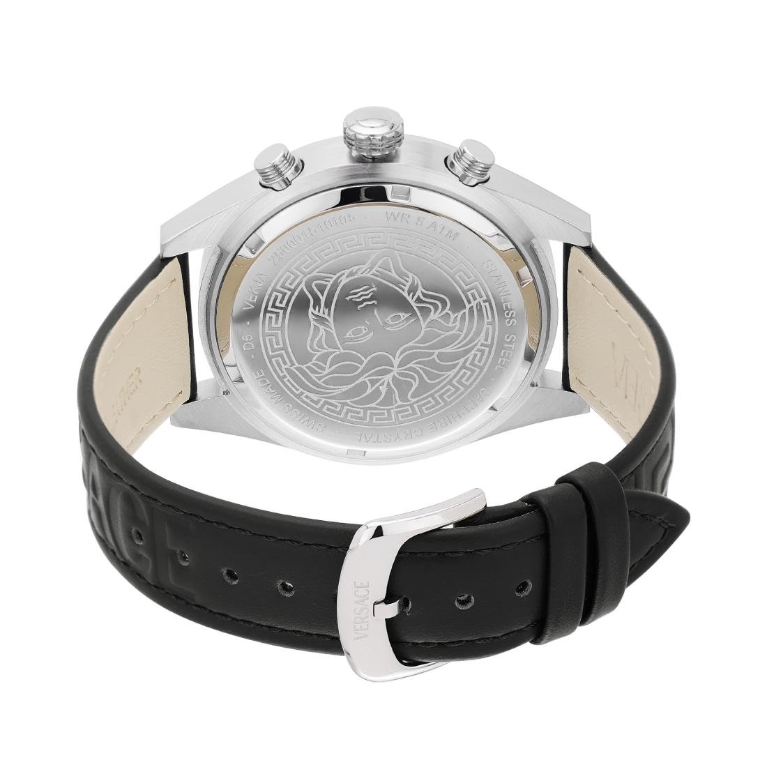 Versace Athletics VEKJA 44 mm Black Dial Men Chrono Watch- VEKJA0225