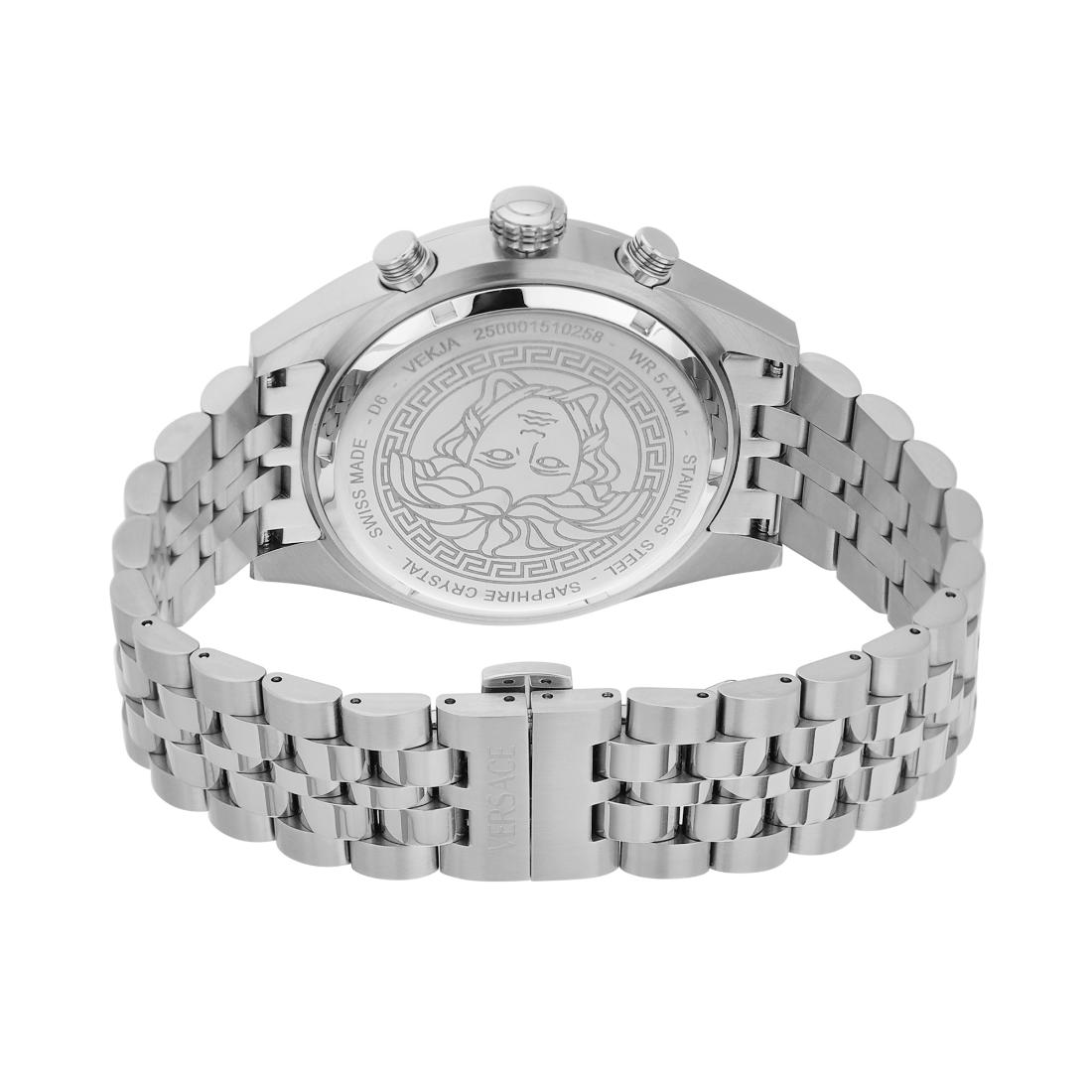 Versace Athletics Chrono Vekja 44 mm Blue Dial Men Chrono Watch- VEKJA0425