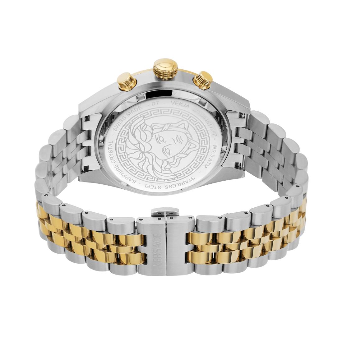 Versace Athletics VEKJA 44 mm Black Dial Men Chrono Watch- VEKJA0525