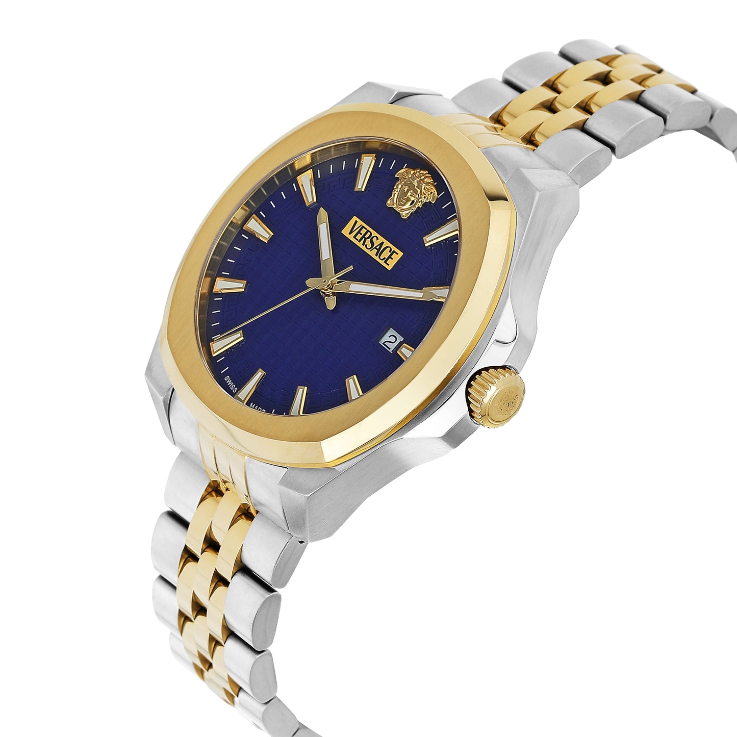 Versace Luxury 3 Hands 42 mm Blue Dial Men Analog Watch- VEKKA0525