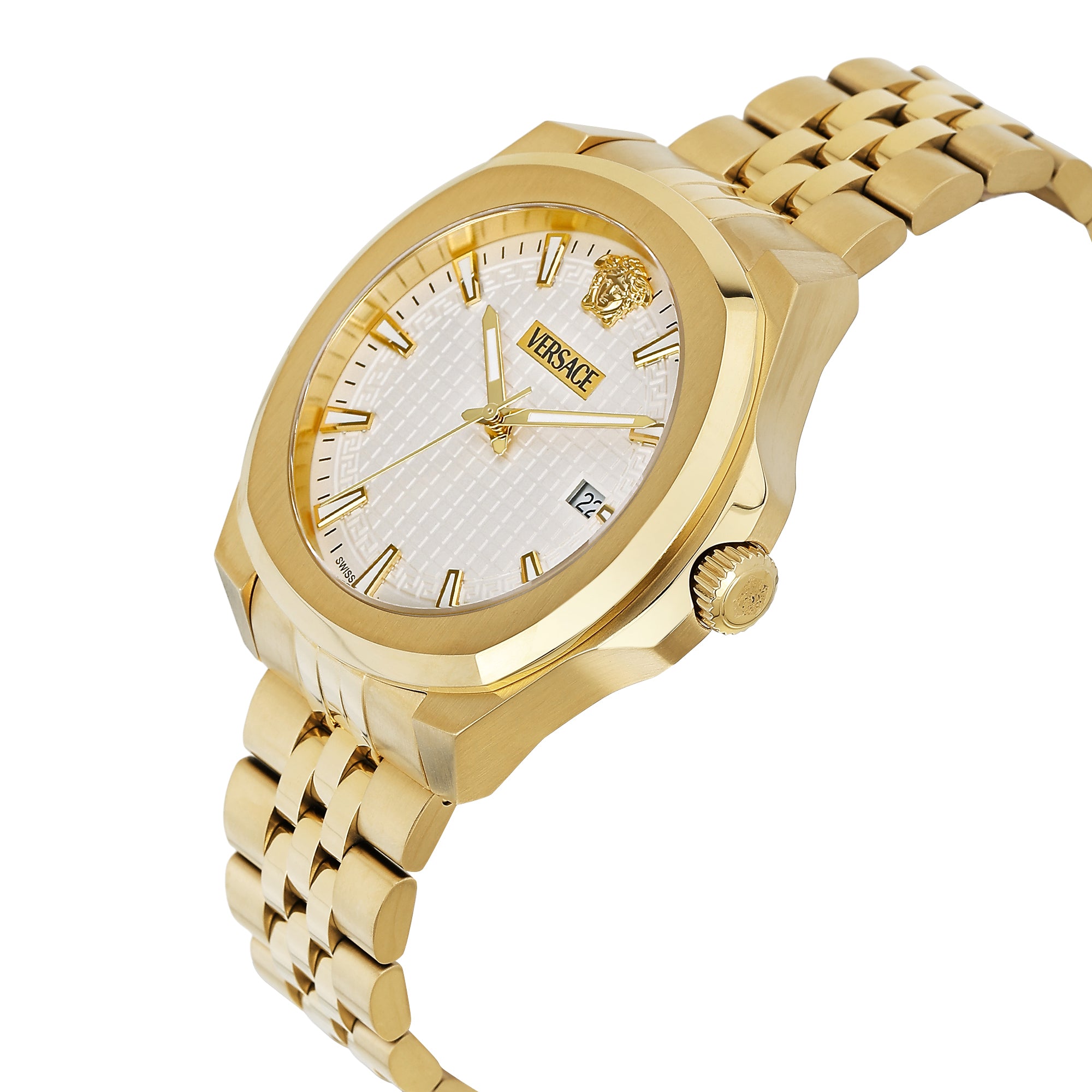 Versace Luxury 3 Hands 42 mm Silver Dial Men Analog Watch VEKKA0625