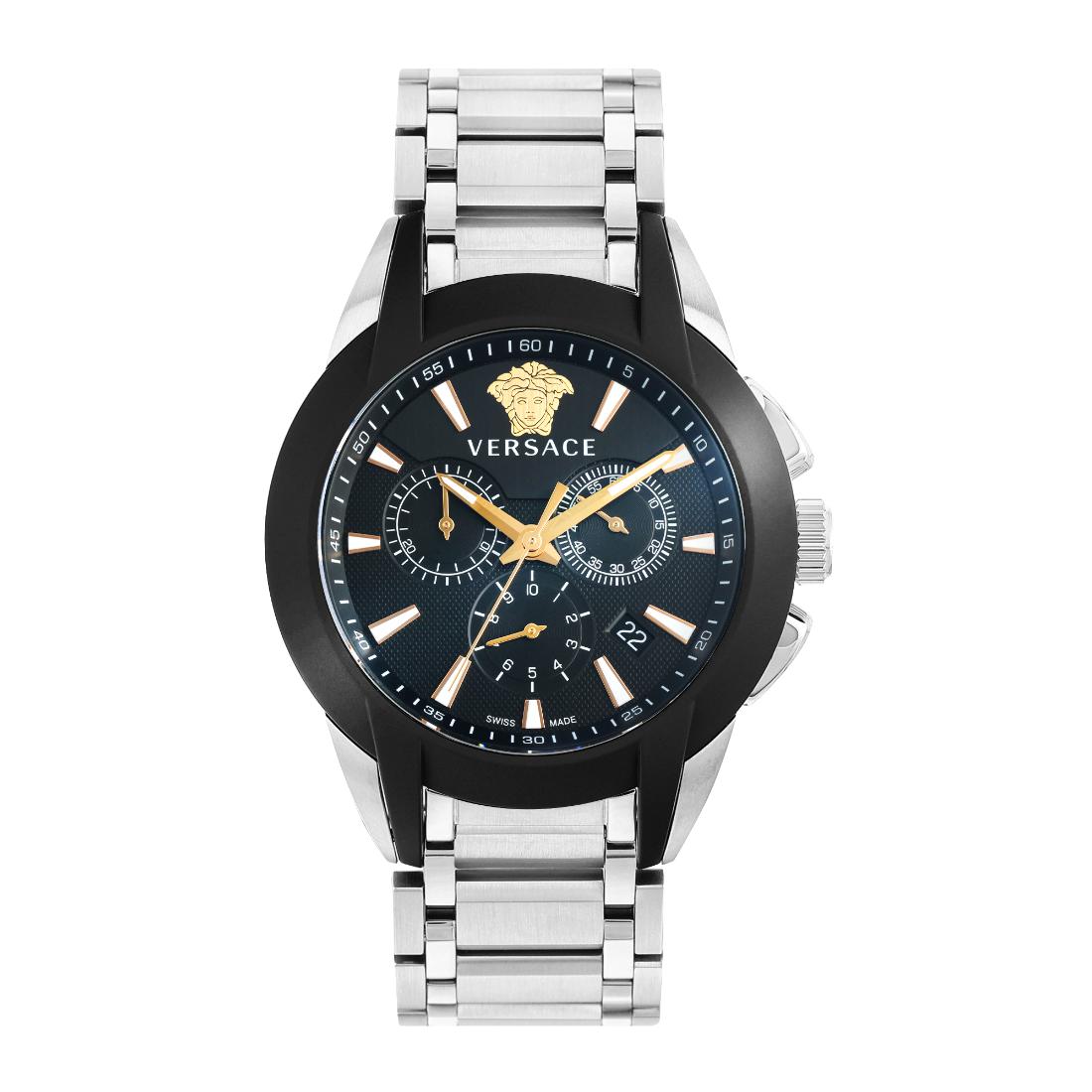Versace Men 42 mm Size Black Round Dial Analog Watch VEM800218