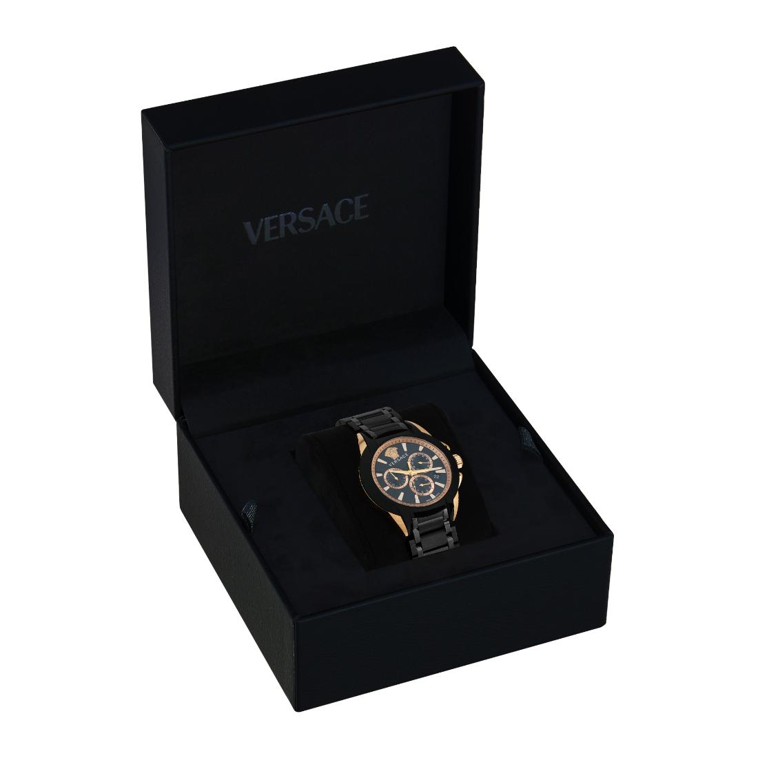 Versace Men 42 mm Size Black Round Dial Analog Watch VEM800418
