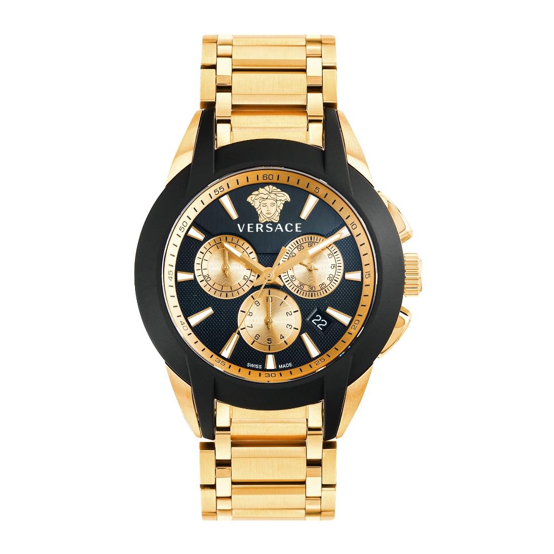 Versace Men 42 mm Size Black Round Dial Analog Watch VEM800524