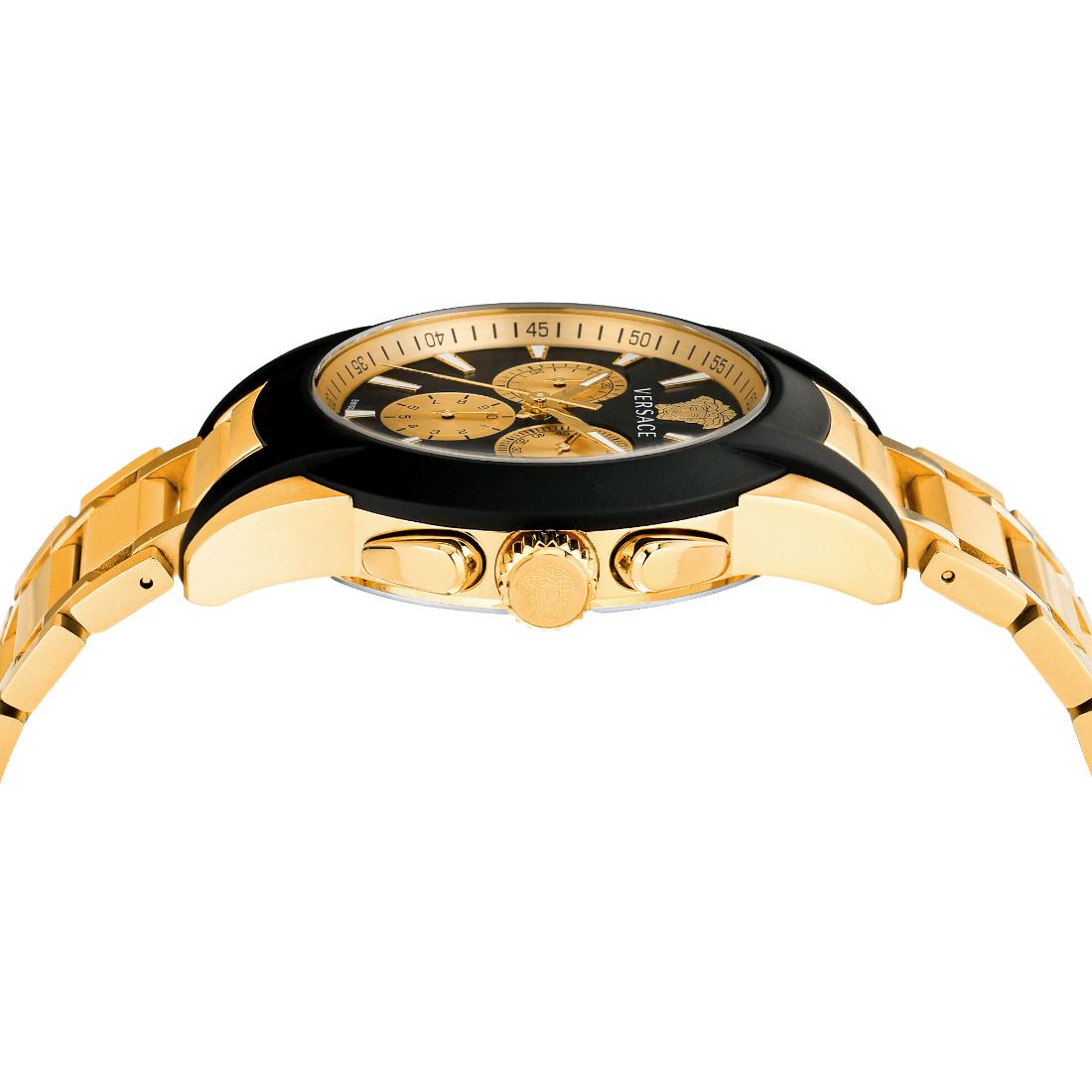 Versace Men 42 mm Size Black Round Dial Analog Watch VEM800524