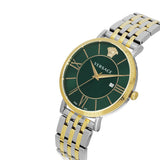 Versace V-Eternal 42 mm Green Dial Men Analog Watch VENCA0224