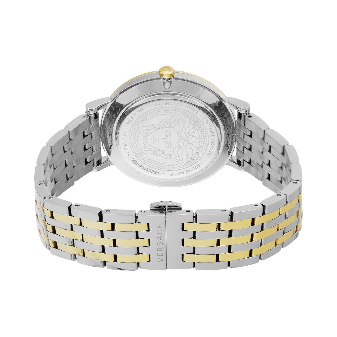 Versace V-Eternal 42 mm Green Dial Men Analog Watch VENCA0224