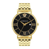 Versace V Eternal 42 mm Black Dial Men Analog Watch VENCA0624