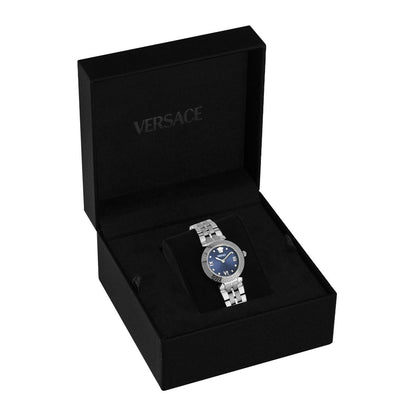 Versace Women 32 mm Size Blue Round Dial Analog Watch- VEOCA0124