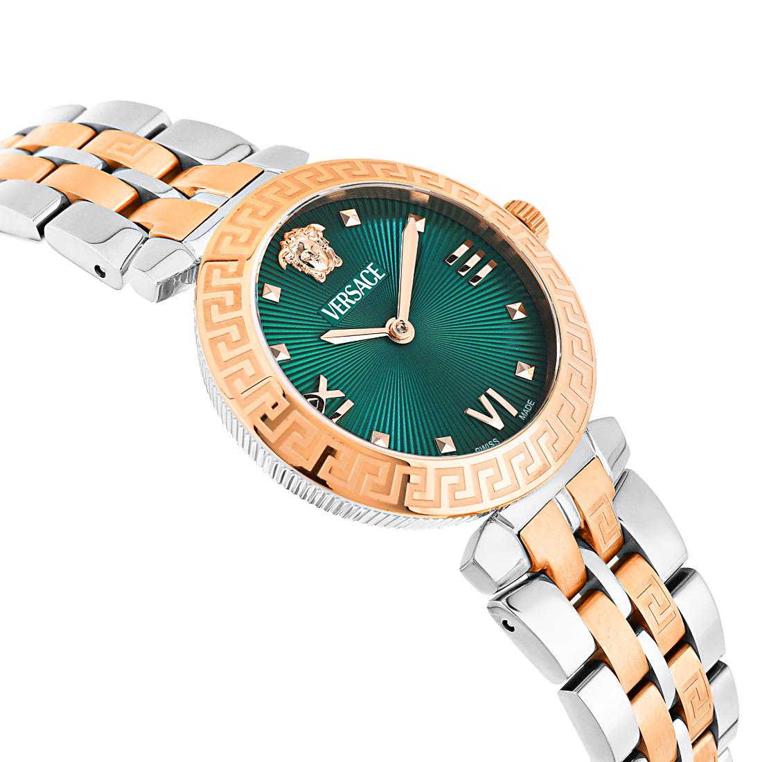 Versace Women 32 mm Size Green Round Dial Analog Watch- VEOCA0224