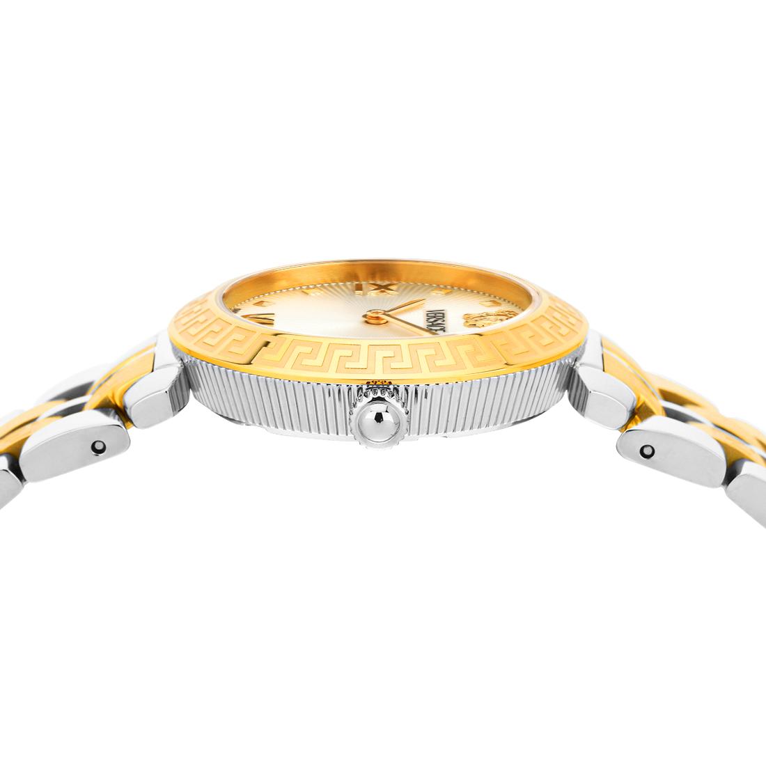 Versace Women 32 mm Size White Silver Round Dial Analog Watch VEOCA0324