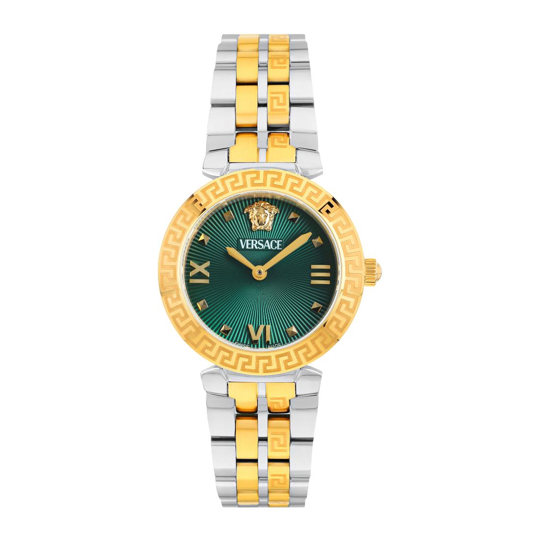 Versace Women 32 mm Size Green Round Dial Analog Watch VEOCA0424