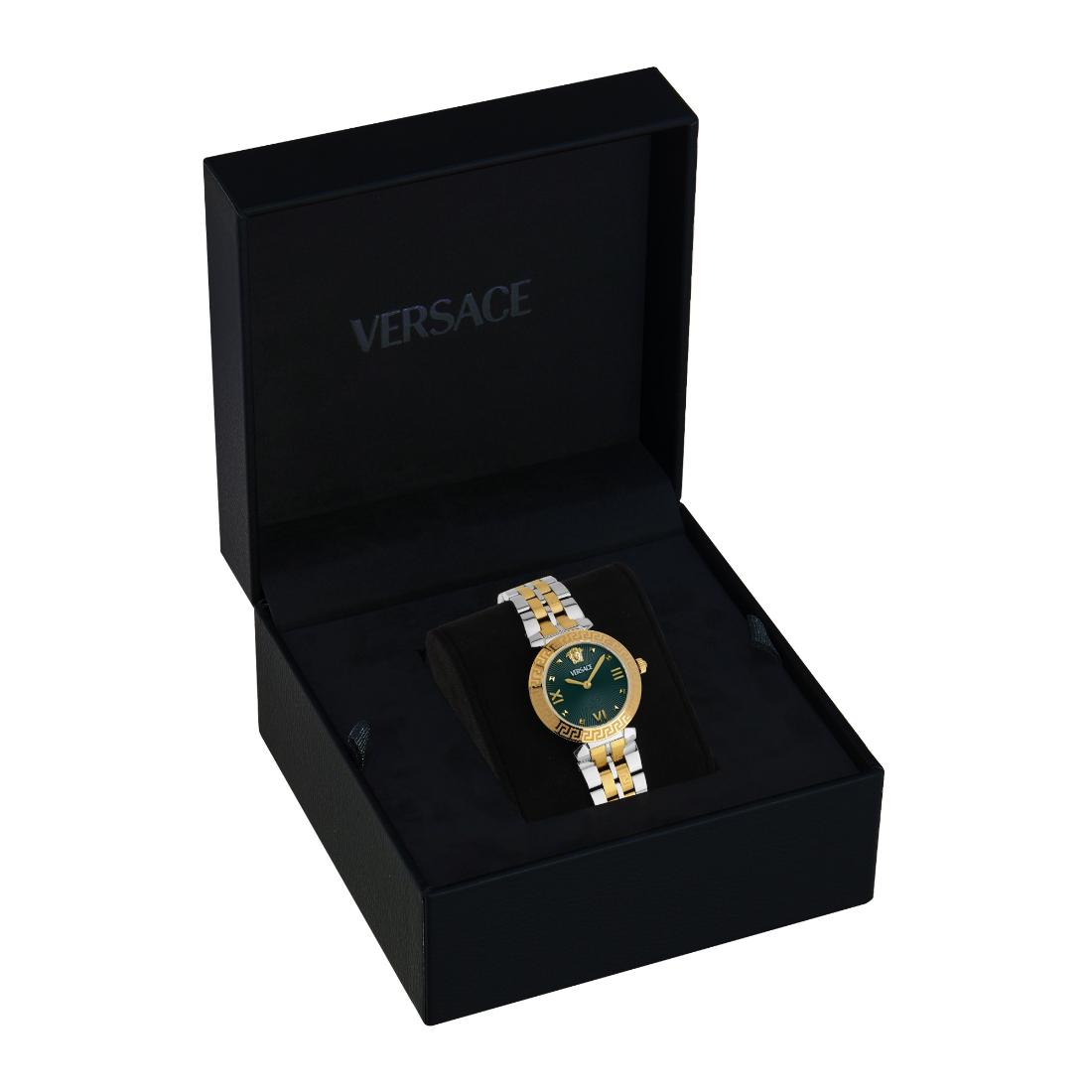 Versace Women 32 mm Size Green Round Dial Analog Watch VEOCA0424