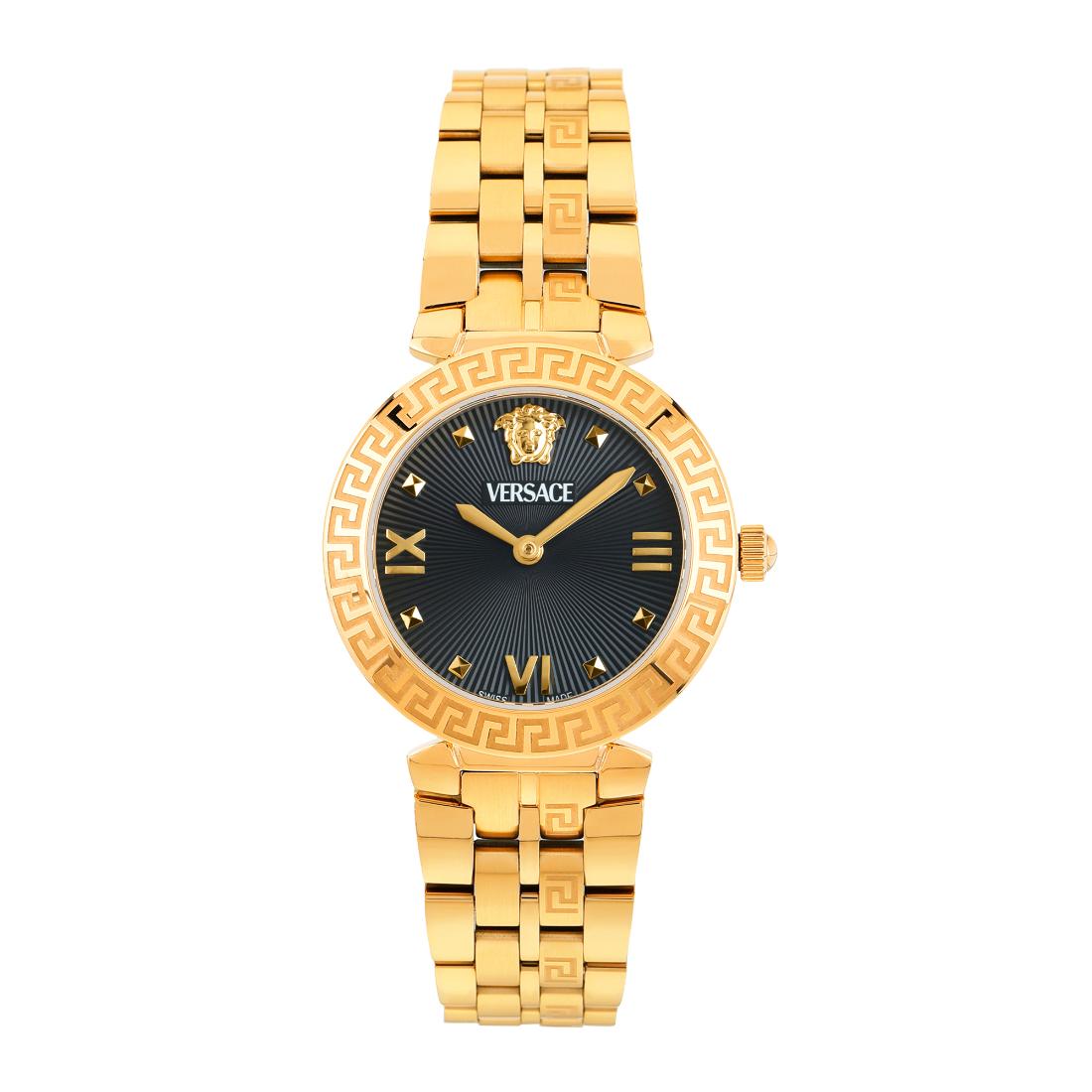 Versace Women 32 mm Size Black Round Dial Analog Watch VEOCA0524