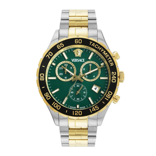 Versace New Hellen Chrono 43 x 56.6 mm Green Dial Men Watch- VEPCA0524