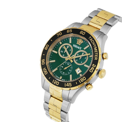 Versace New Hellen Chrono 43 x 56.6 mm Green Dial Men Watch- VEPCA0524