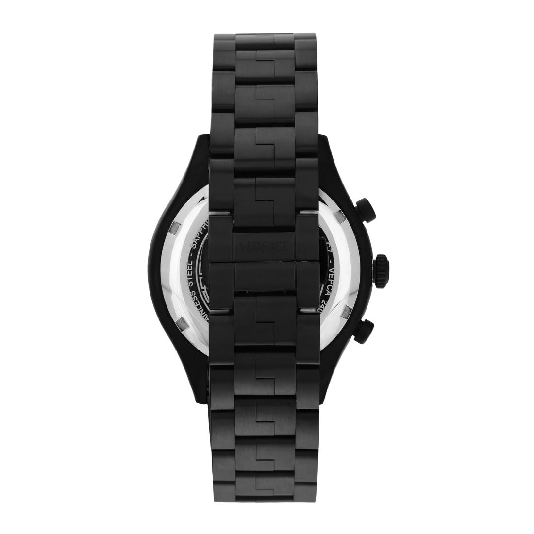 Versace New Hellen Chrono 43 x 56.6 mm Black Dial Men Watch VEPCA0624